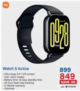 Incredible Connection Xiaomi Watch 5 Active offer