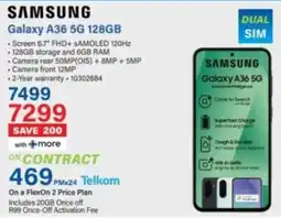 Incredible Connection Samsung Galaxy A36 5G 128GB offer