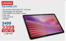 Incredible Connection Lenovo Tab 64GB LTE offer