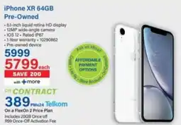 Incredible Connection iPhone XR 64GB Pre-Owned offer