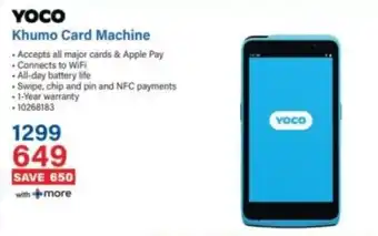 Incredible Connection Yoco Khumo Card Machine offer