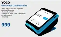 Incredible Connection Yoco Neo Touch Card Machine offer
