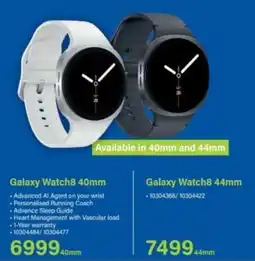 Incredible Connection Samsung Galaxy Watch8 40mm offer