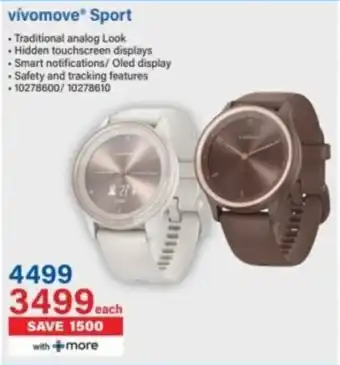 Incredible Connection Garmin vívomove Sport offer