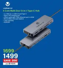 Incredible Connection Volkano X Core Multi Duo 13-in-1 Type-C Hub offer