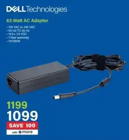 Incredible Connection DELL 65 Watt AC Adapter offer