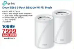 Incredible Connection Tp-link Deco BE65 2-Pack BE9300 Wi-Fi7 Mesh offer