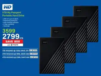 Incredible Connection WD 5TB My Passport Portable Hard Drive offer