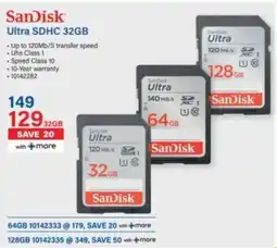 Incredible Connection SanDisk Ultra SDHC 32GB offer