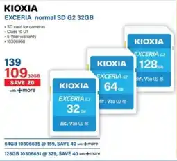 Incredible Connection KIOXIA EXCERIA normal SD G2 32GB offer
