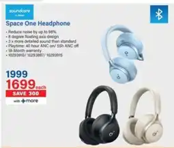 Incredible Connection Soundcore Space One Headphone offer