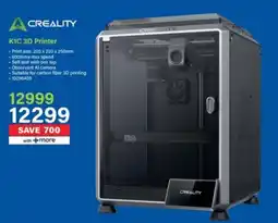 Incredible Connection Creality K1C 3D Printer offer
