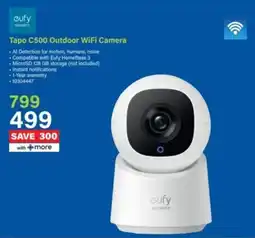 Incredible Connection Cufy Tapo C500 Outdoor WiFi Camera offer