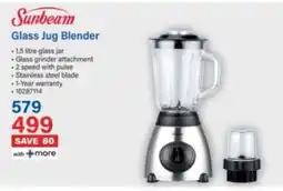 Incredible Connection Sunbeam Glass Jug Blender offer
