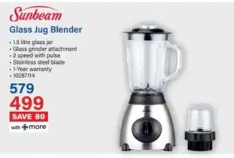 Incredible Connection Sunbeam Glass Jug Blender offer