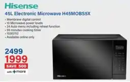 Incredible Connection Hisense Electronic Microwave H45MOBS5X offer