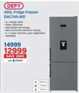 Incredible Connection DEFY Fridge Freezer DAC705-WD offer