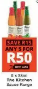 Checkers The Kitchen Sauce Range offer