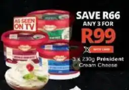 Checkers Président Cream Cheese offer