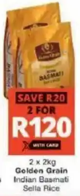 Checkers Golden Grain Indian Basmati Sella Rice offer