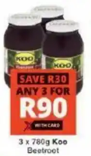 Checkers Koo Beetroot offer