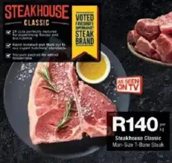 Checkers Steakhouse Classic Man-Size T-Bone Steak offer
