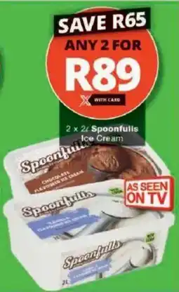 Checkers Spoonfulls Ice Cream offer