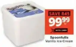 Checkers Spoonfulls Vanilla Ice Cream offer