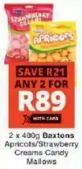 Checkers Baxtons Apricots/ Strawberry Creams Candy Mallows offer