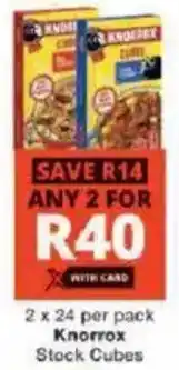 Checkers Knorrox Stock Cubes offer