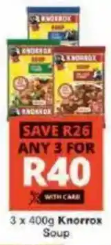 Checkers Knorrox Soup offer