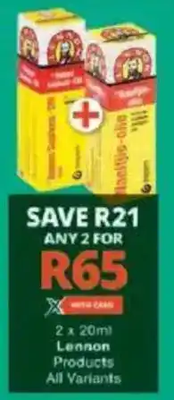 Checkers Lennon Products All Variants offer