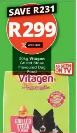 Checkers Vitagen Grilled Steak Flavoured Dog Food offer