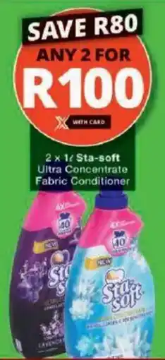Checkers Sta-soft Ultra Concentrate Fabric Conditioner offer
