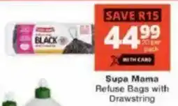 Checkers Supa Mama Refuse Bags with Drawstring offer