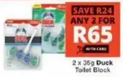 Checkers Duck Toilet Block offer