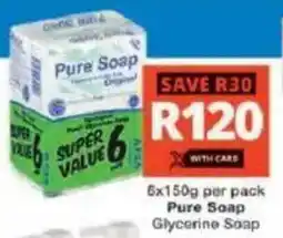 Checkers Pure Soap Glycerine Soap offer