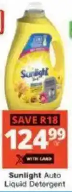 Checkers Sunlight Auto Liquid Detergent offer