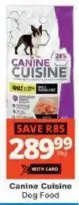 Checkers Canine Cuisine Dog Food offer