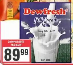 Big Save Dewfresh Full Cream Milk Long Life UHT offer