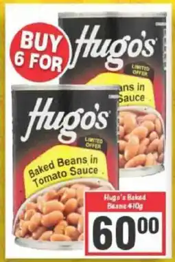 Big Save Hugo's Baked Beans offer