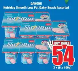 Boxer DANONE Nutriday Smooth Low Fat Dairy Snack Assorted offer