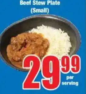 Boxer Beef Stew Plate offer