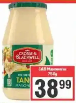 Big Save Crosse & blackwell mayonnaise offer