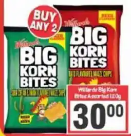 Big Save Willards big korn bites offer