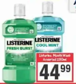 Big Save Listerine Mouth Wash offer