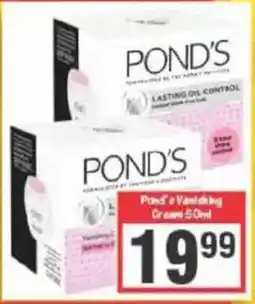 Big Save Pond's Vanishing Cream offer