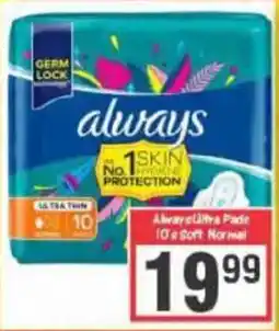 Big Save Always Ultra Pads offer