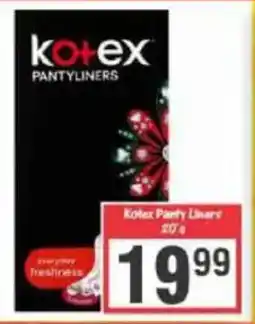 Big Save Kotex Panty Liners offer