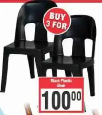 Big Save Black Plastic Chair offer
